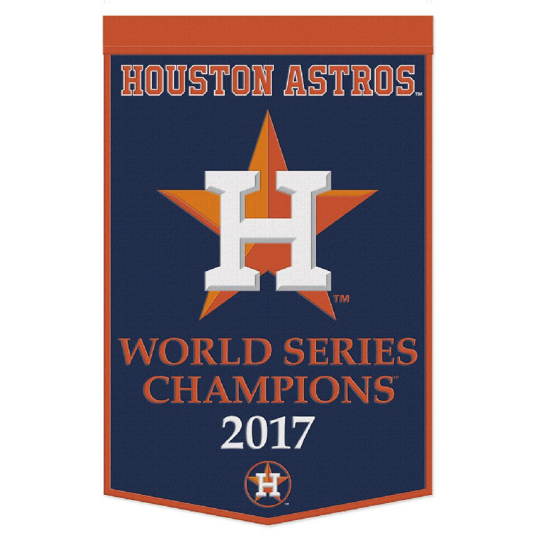 Houston Astros Banner Wool 24x38 Dynasty Champ Design