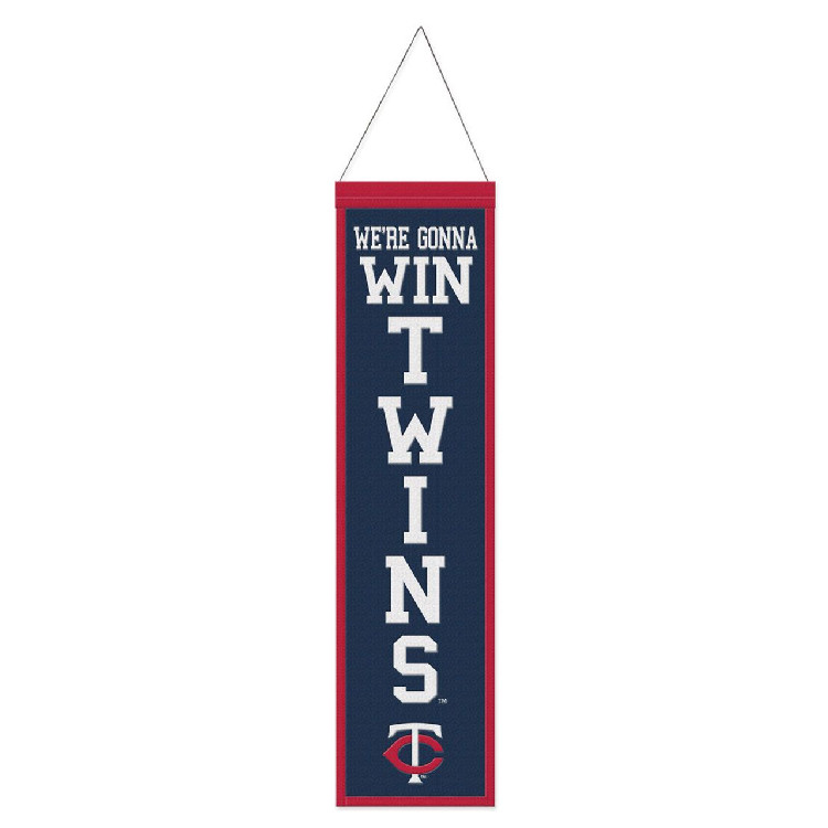 Minnesota Twins Banner Wool 8x32 Heritage Slogan Design