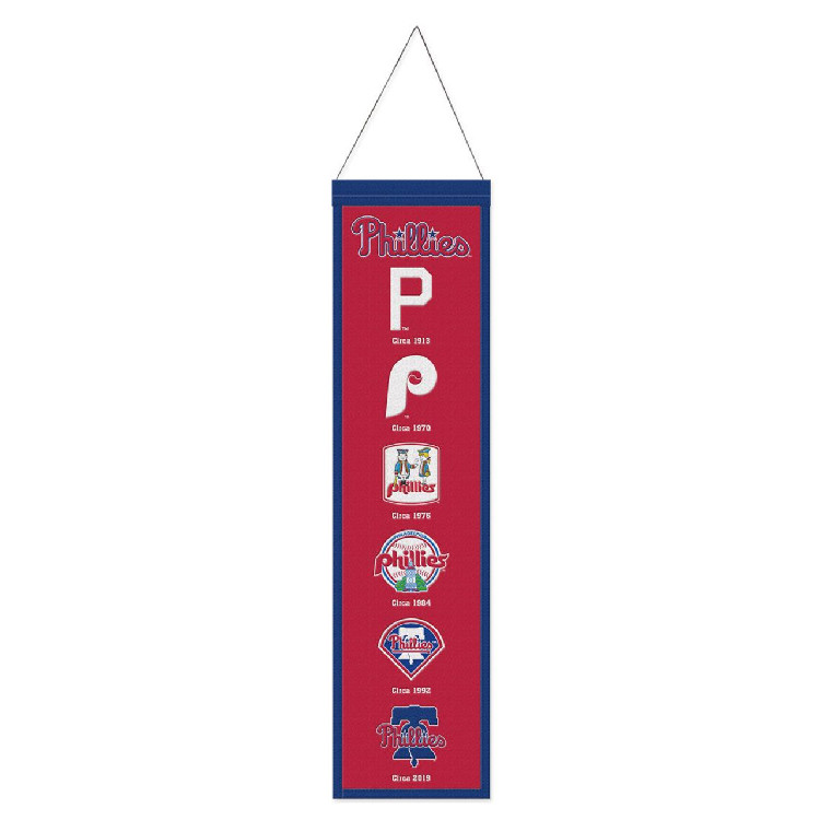 Philadelphia Phillies Banner Wool 8x32 Heritage Evolution Design