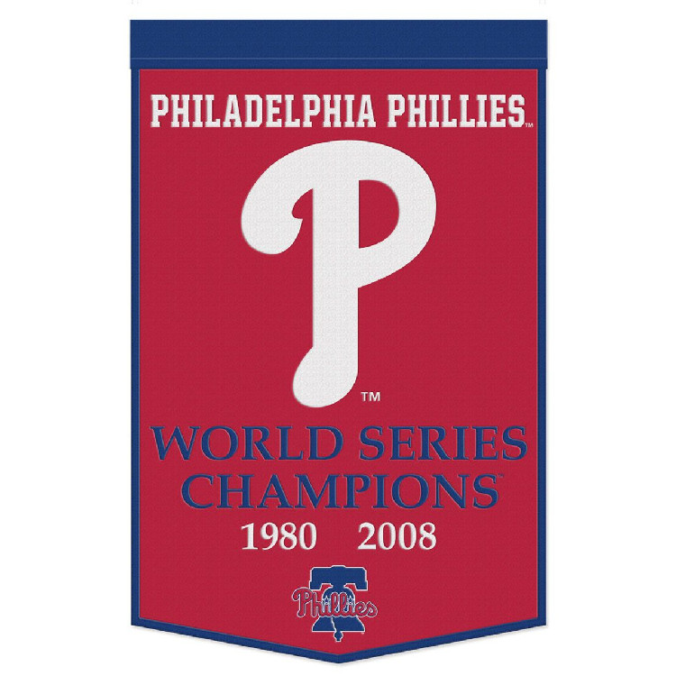 Philadelphia Phillies Banner Wool 24x38 Dynasty Champ Design