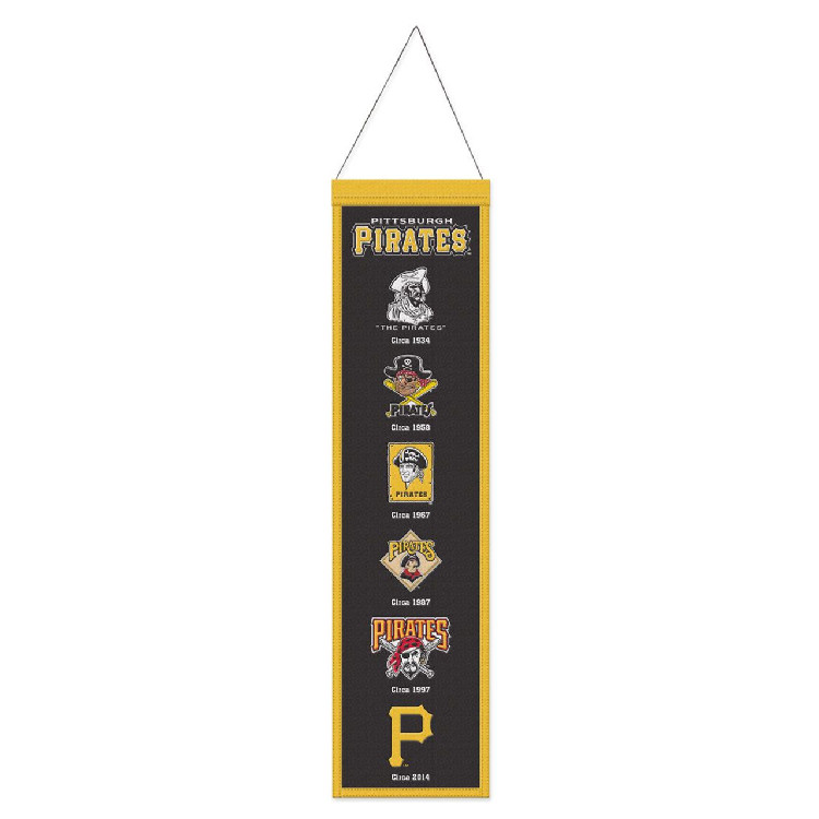 Pittsburgh Pirates Banner Wool 8x32 Heritage Evolution Design