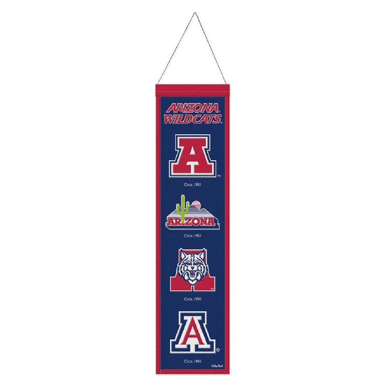 Arizona Wildcats Banner Wool 8x32 Heritage Evolution Design