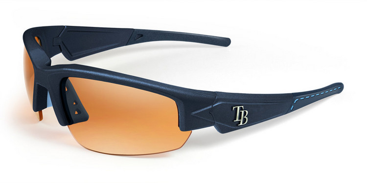 Tampa Bay Rays Sunglasses - Dynasty 2.0 Blue with Blue Tips & Light Blue Stich