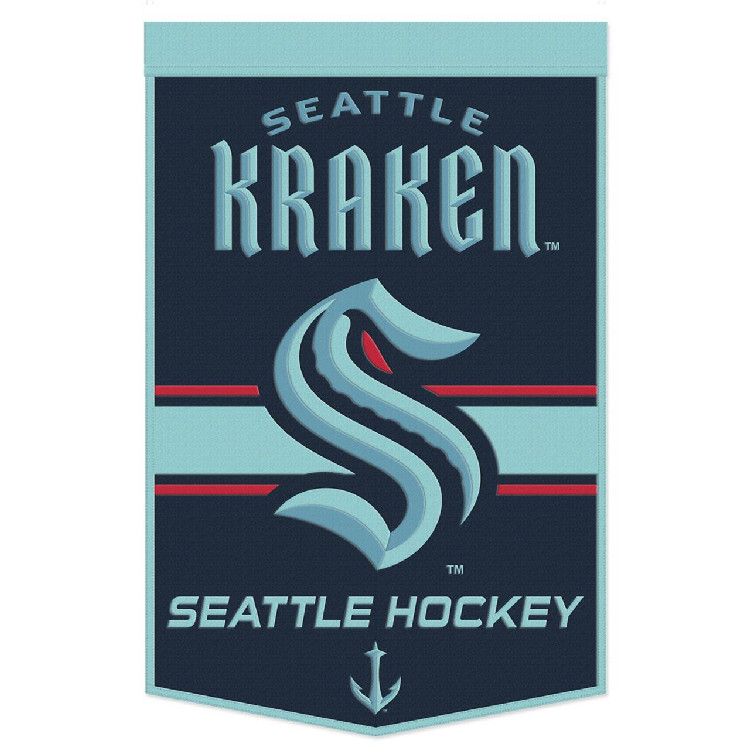 Seattle Kraken Banner Wool 24x38 Dynasty Slogan Design