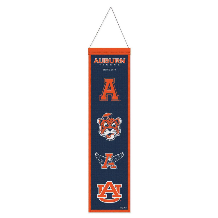 Auburn Tigers Banner Wool 8x32 Heritage Evolution Design