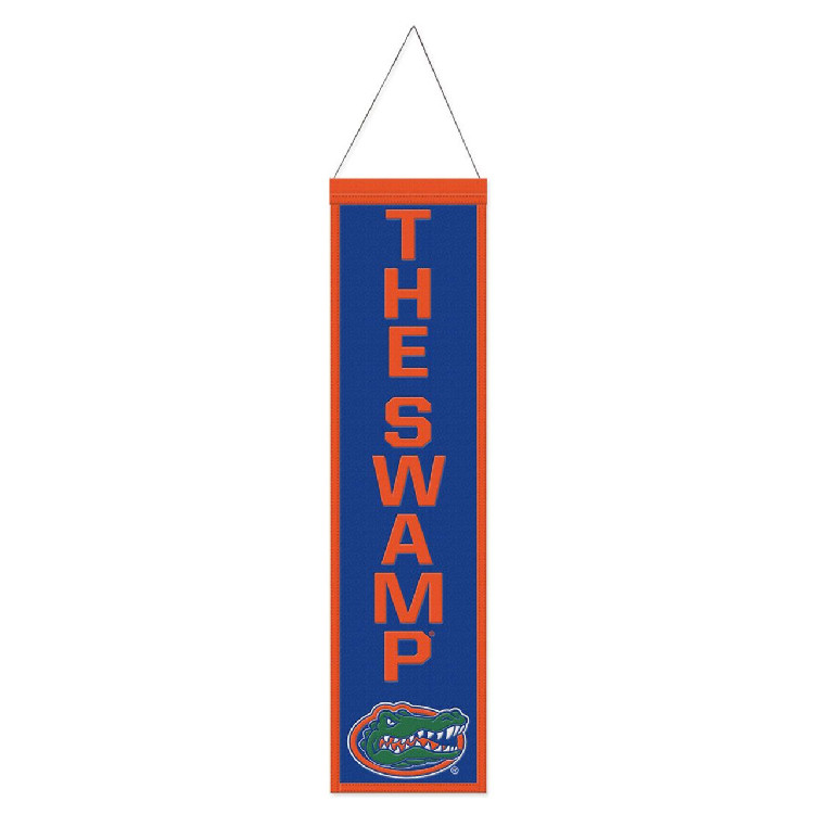 Florida Gators Banner Wool 8x32 Heritage Slogan Design