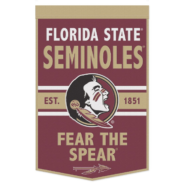 Florida State Seminoles Banner Wool 24x38 Dynasty Slogan Design