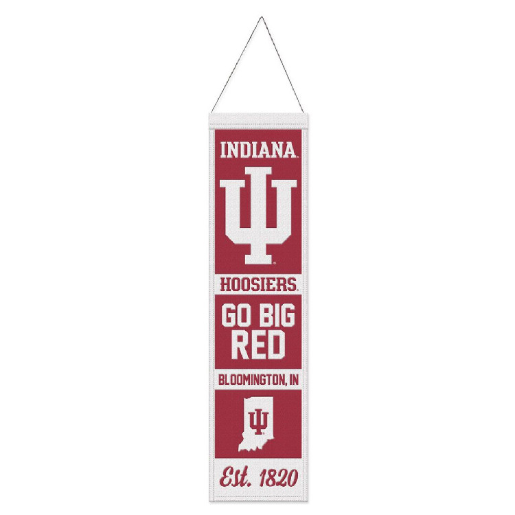 Indiana Hoosiers Banner Wool 8x32 Heritage Evolution Design