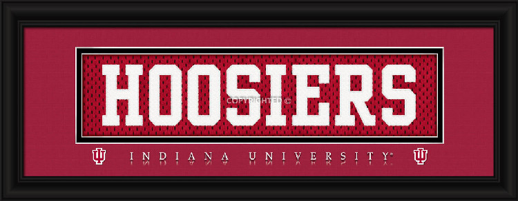 Indiana Hoosiers Stitched Uniform Slogan Print - Hoosiers