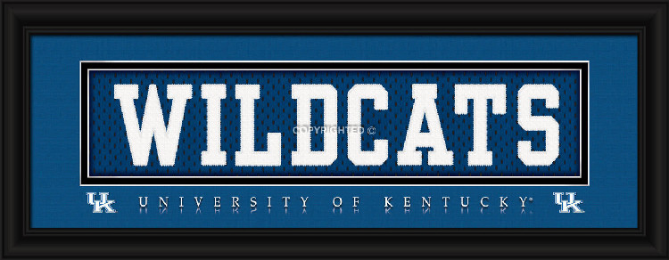 Kentucky Wildcats Print Slogan Style Stitched Uniform Wildcats