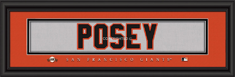 San Francisco Giants ???Buster Posey Print - Signature 8"x24"