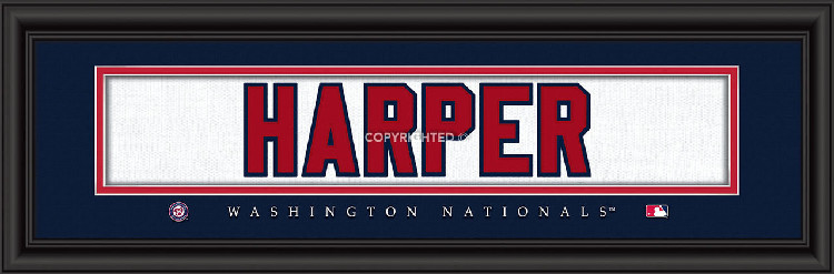 Washington Nationals Bryce Harper Print - Signature 8"x24"