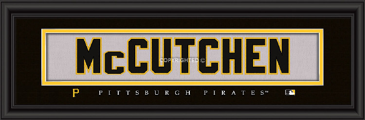 Pittsburgh Pirates Print 8x24 Signature Style Andrew McCutchen