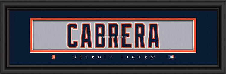 Detroit Tigers Miguel Cabrera Print - Signature 8"x24"