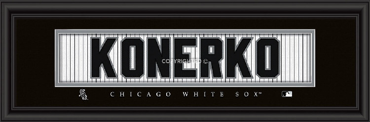 Chicago White Sox Paul Konerko Print - Signature 8"x24"