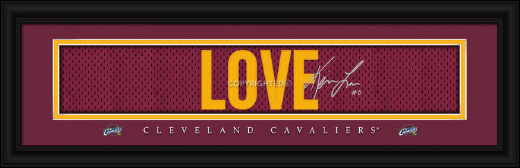 Cleveland Cavaliers Kevin Love Print - Signature 8"x24"