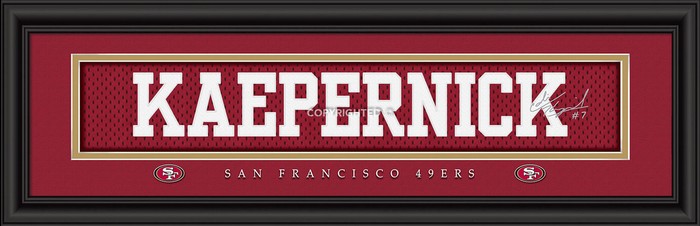 San Francisco 49ers Print 8x24 Signature Style Colin Kaepernick