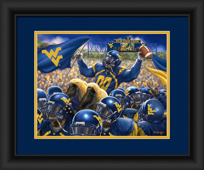 West Virginia Mountaineers Celebration Print 15"x18"