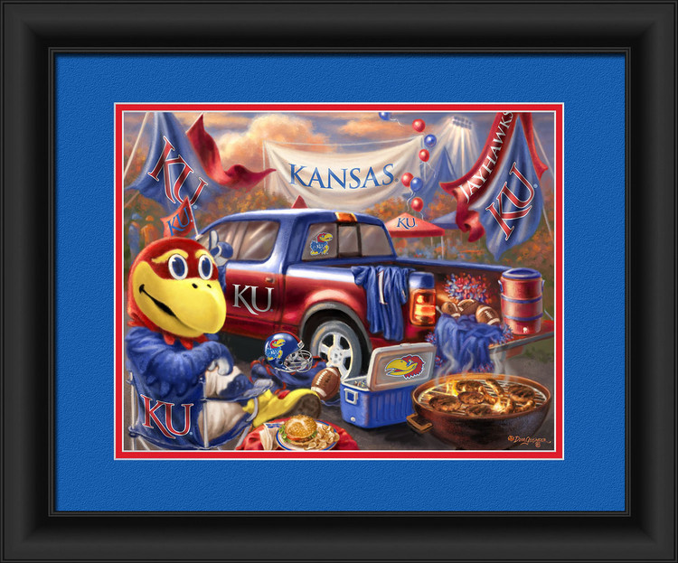 Kansas Jayhawks Tailgate Print 15"x18"