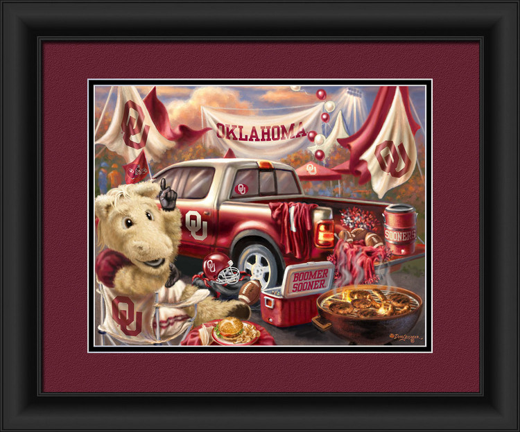 Oklahoma Sooners Tailgate Print 15"x18"