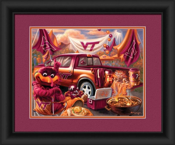 Virginia Tech Hokies Print 15x18 Tailgate Style