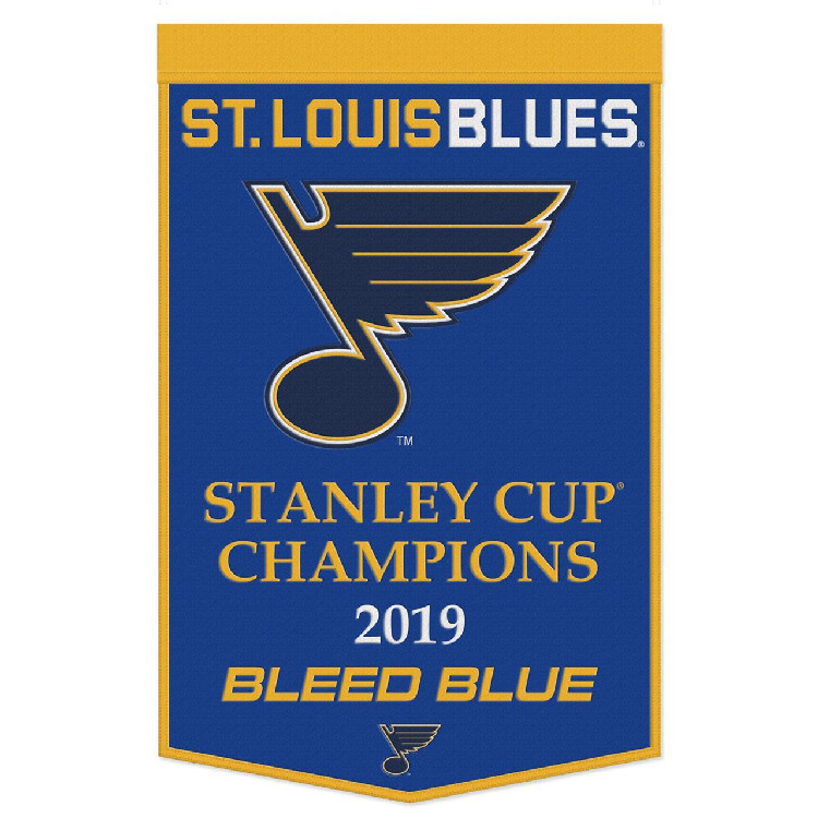 St. Louis Blues Banner Wool 24x38 Dynasty Champ Design