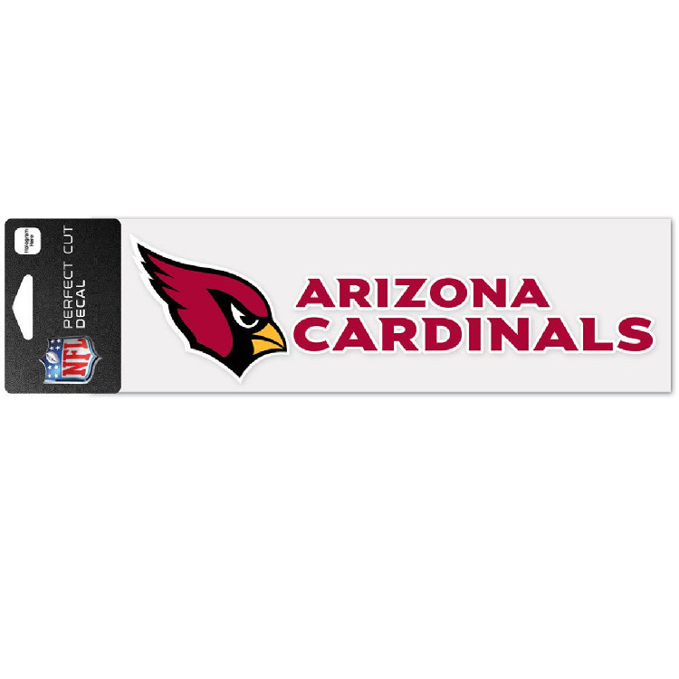 Arizona Cardinals Decal 3x10 Perfect Cut Wordmark Color