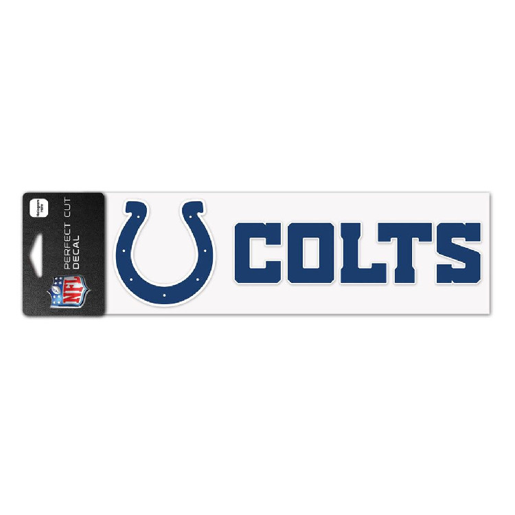 Indianapolis Colts Decal 3x10 Perfect Cut Wordmark Color