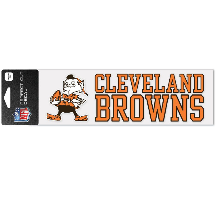 Cleveland Browns Decal 3x10 Perfect Cut Wordmark Color