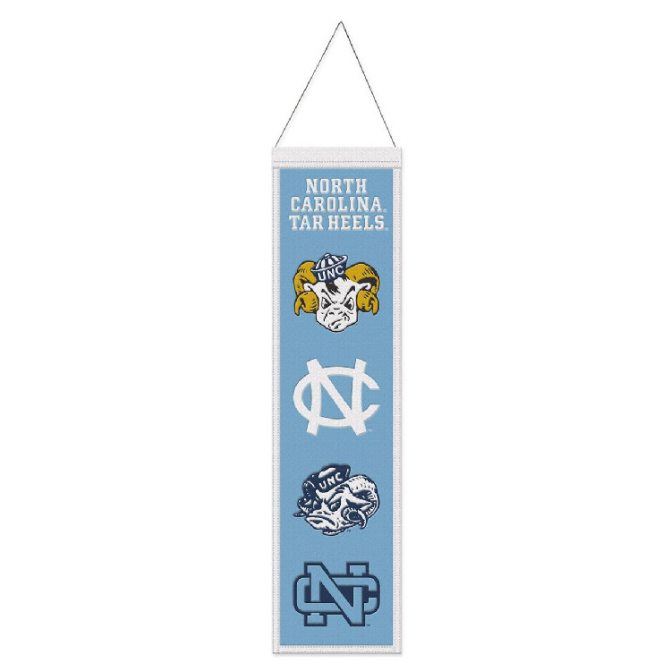 North Carolina Tar Heels Banner Wool 8x32 Heritage Evolution Design