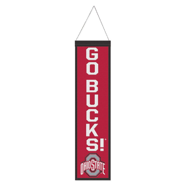 Ohio State Buckeyes Banner Wool 8x32 Heritage Slogan Design