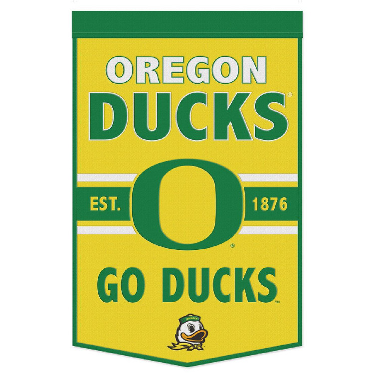 Oregon Ducks Banner Wool 24x38 Dynasty Slogan Design