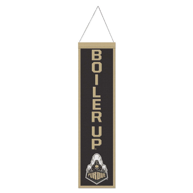 Purdue Boilermakers Banner Wool 8x32 Heritage Slogan Design