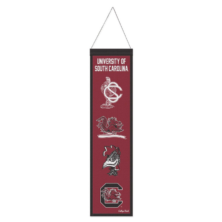 South Carolina Gamecocks Banner Wool 8x32 Heritage Evolution Design