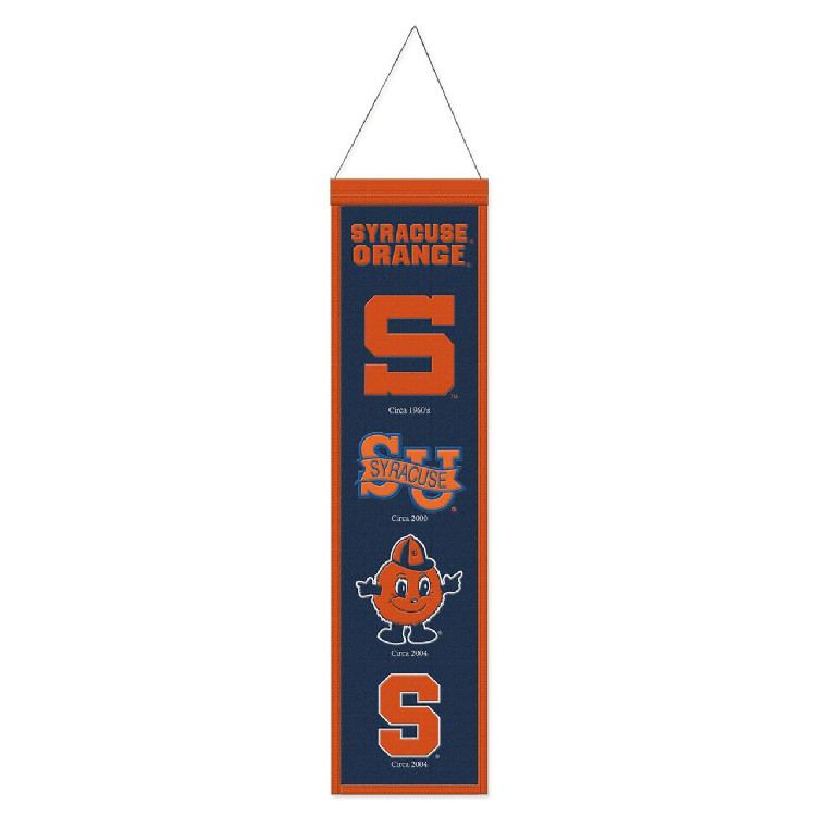 Syracuse Orange Banner Wool 8x32 Heritage Evolution Design