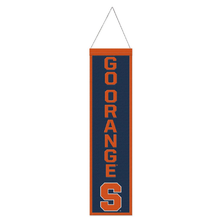 Syracuse Orange Banner Wool 8x32 Heritage Slogan Design