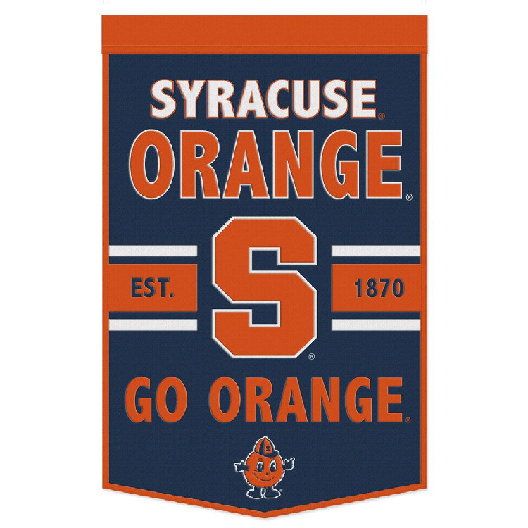 Syracuse Orange Banner Wool 24x38 Dynasty Slogan Design