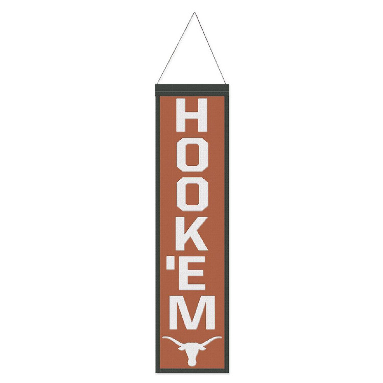 Texas Longhorns Banner Wool 8x32 Heritage Slogan Design