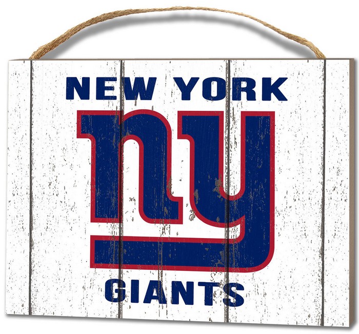 New York Giants Small Plaque - Weathered Logo