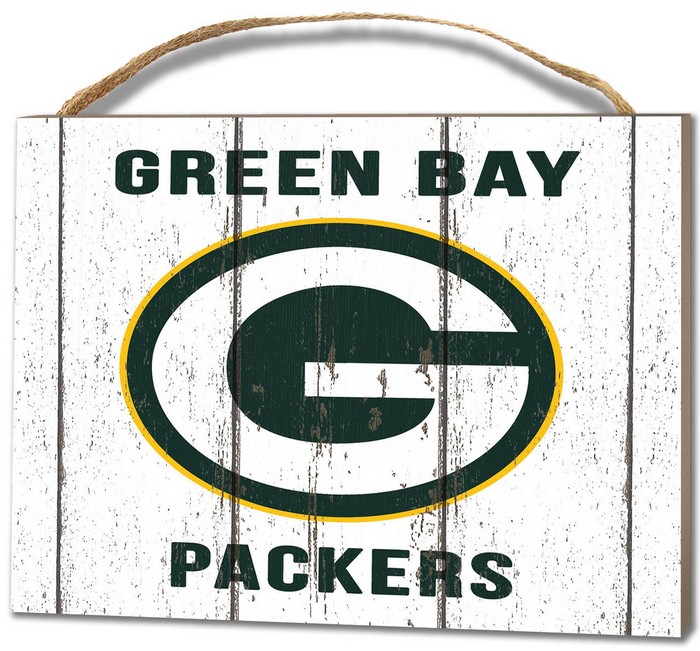 Green Bay Packers Small Plaque - Weathered Logo