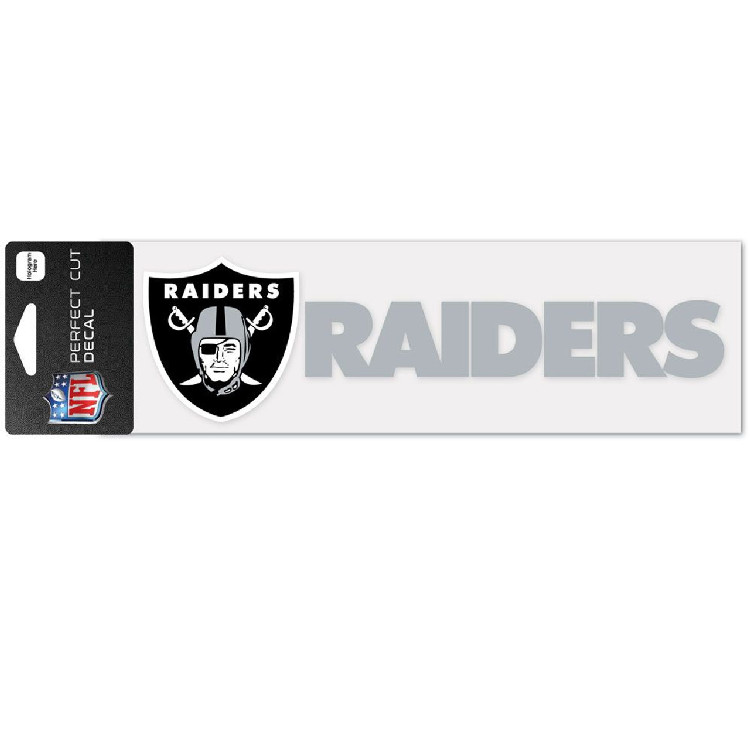 Las Vegas Raiders Decal 3x10 Perfect Cut Wordmark Color