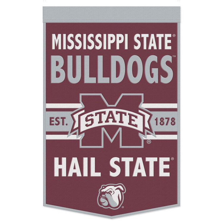 Mississippi State Bulldogs Banner Wool 24x38 Dynasty Slogan Design
