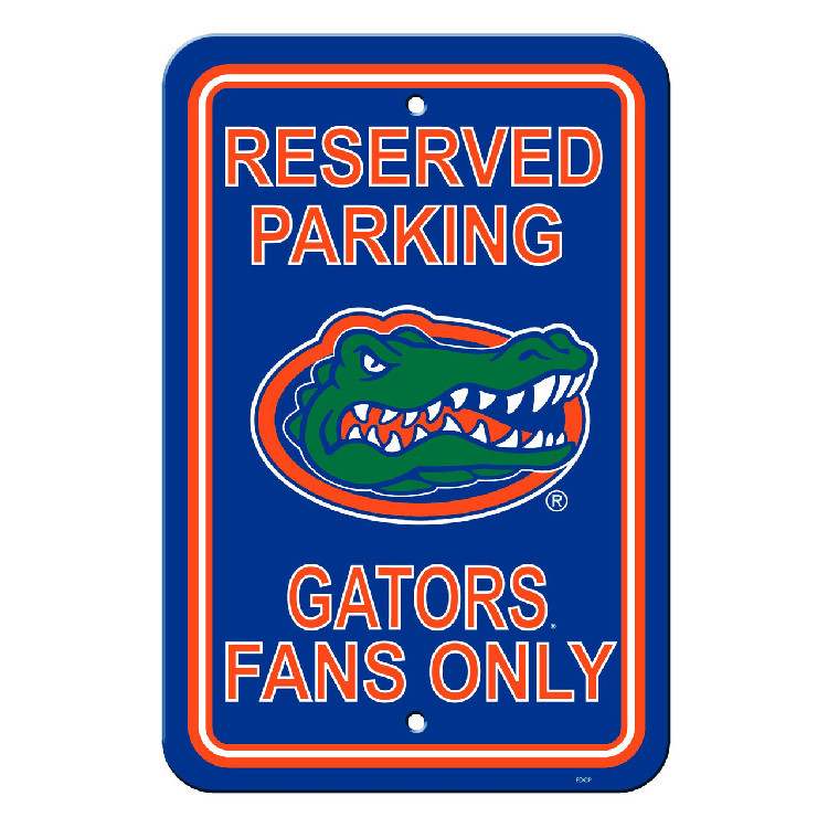 Florida Gators Sign 12x18 Plastic Reserved Parking Style CO