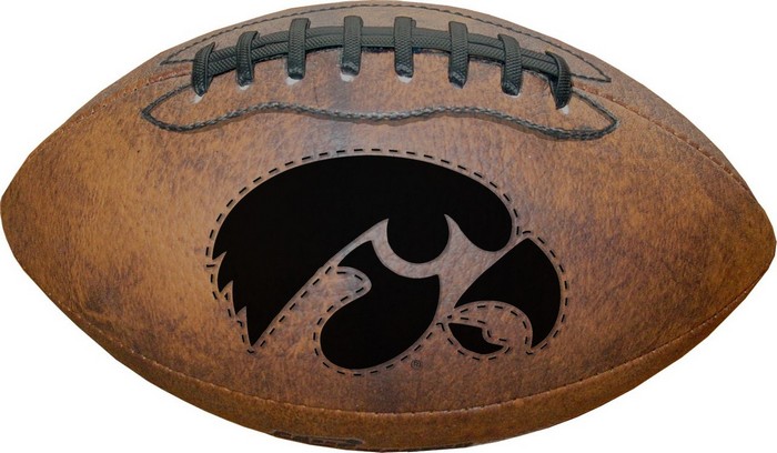 Iowa Hawkeyes Football - Vintage Throwback - 9 Inches