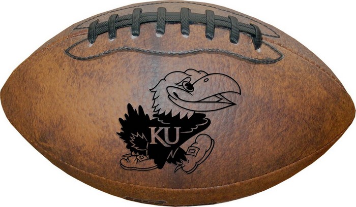 Kansas Jayhawks Football - Vintage Throwback - 9 Inches