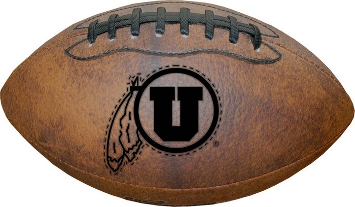 Utah Utes Football - Vintage Throwback - 9 Inches