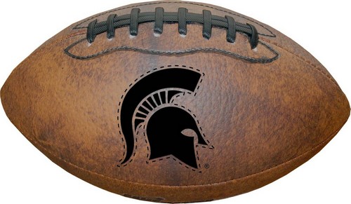 Gulf Coast Sales Michigan State Spartans Football - Vintage Throwback - 9 Inches