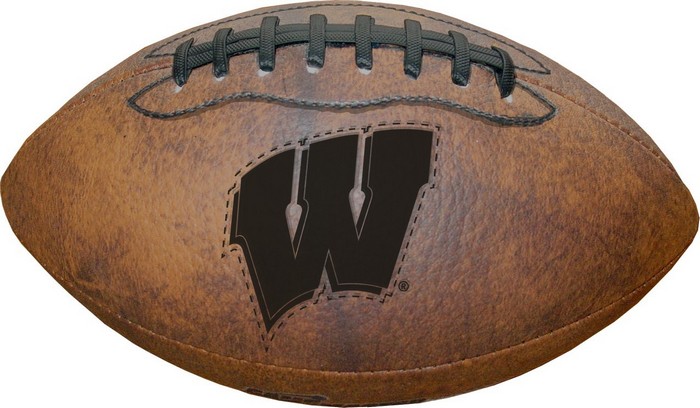 Wisconsin Badgers Football - Vintage Throwback - 9 Inches