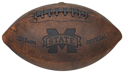 Gulf Coast Sales Mississippi State Bulldogs Football - Vintage Throwback - 9 Inches -