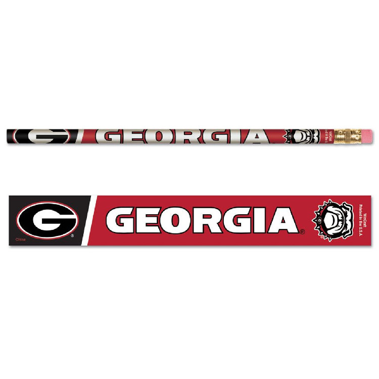 Georgia Bulldogs Pencil 6 Pack